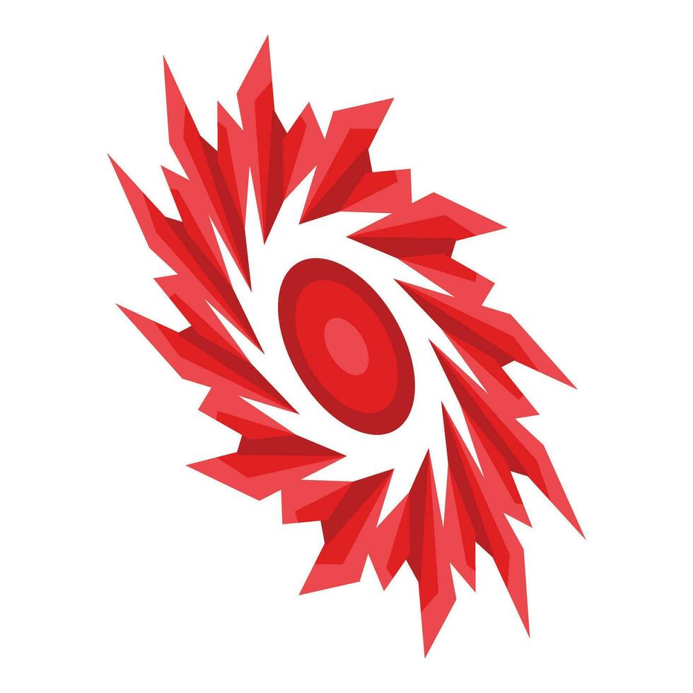 rouge spirale portail icône isométrique vecteur. fantaisie porte dessert vecteur