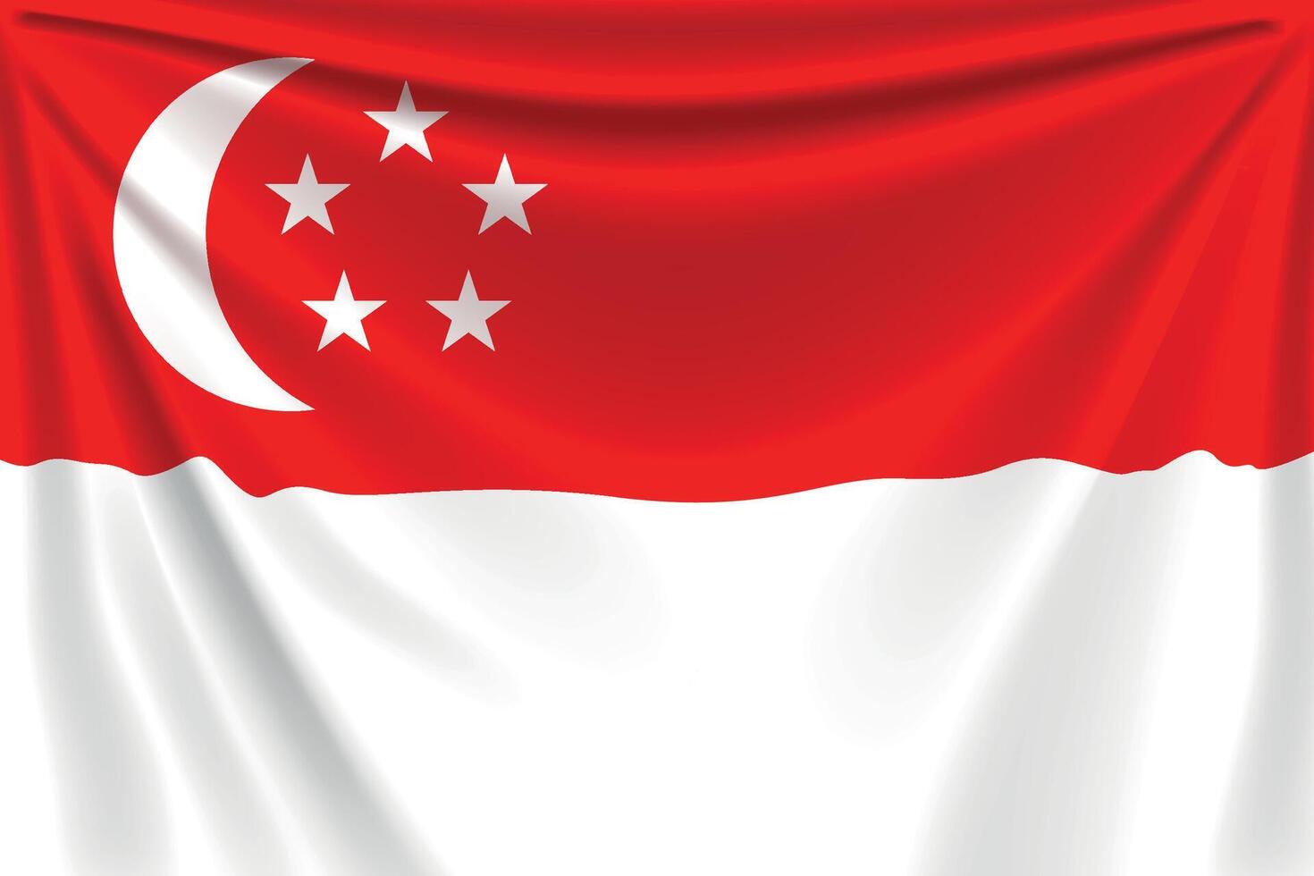 retour drapeau Singapour vecteur