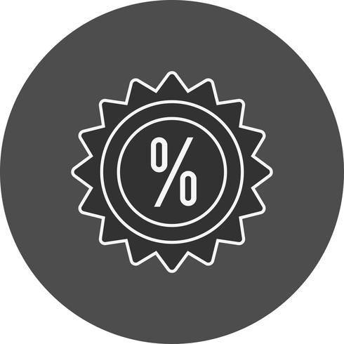 Icône Vector Discount