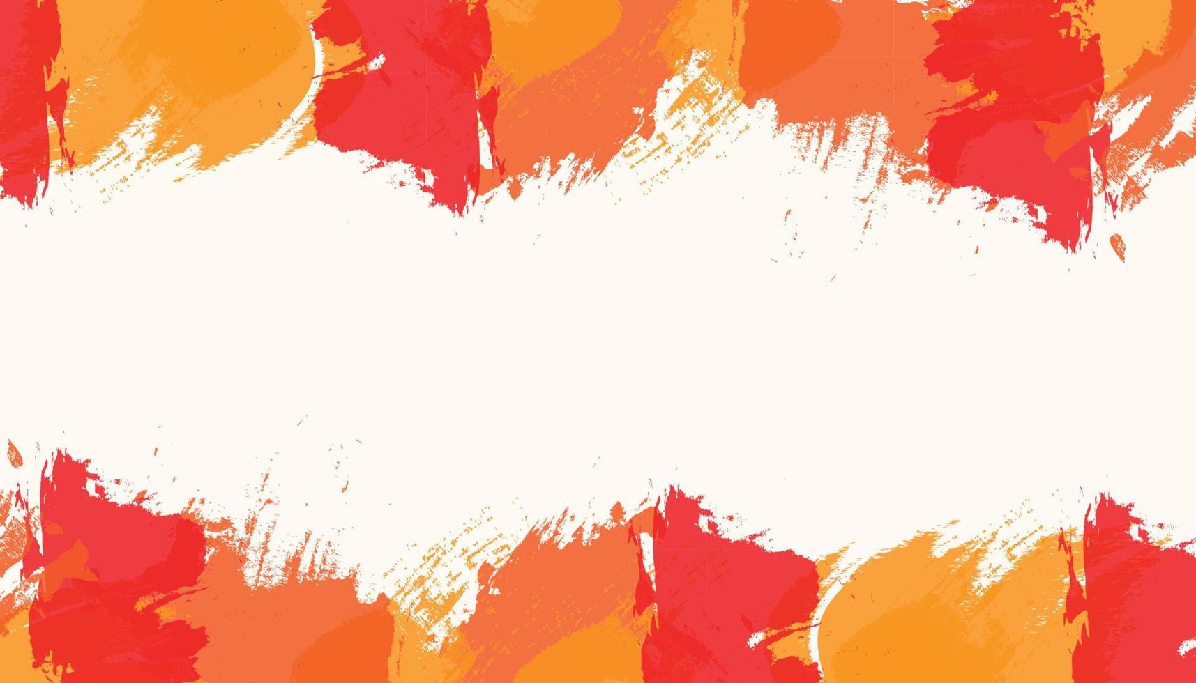 vecteur de modèle de conception de fond aquarelle abstrait orange moderne