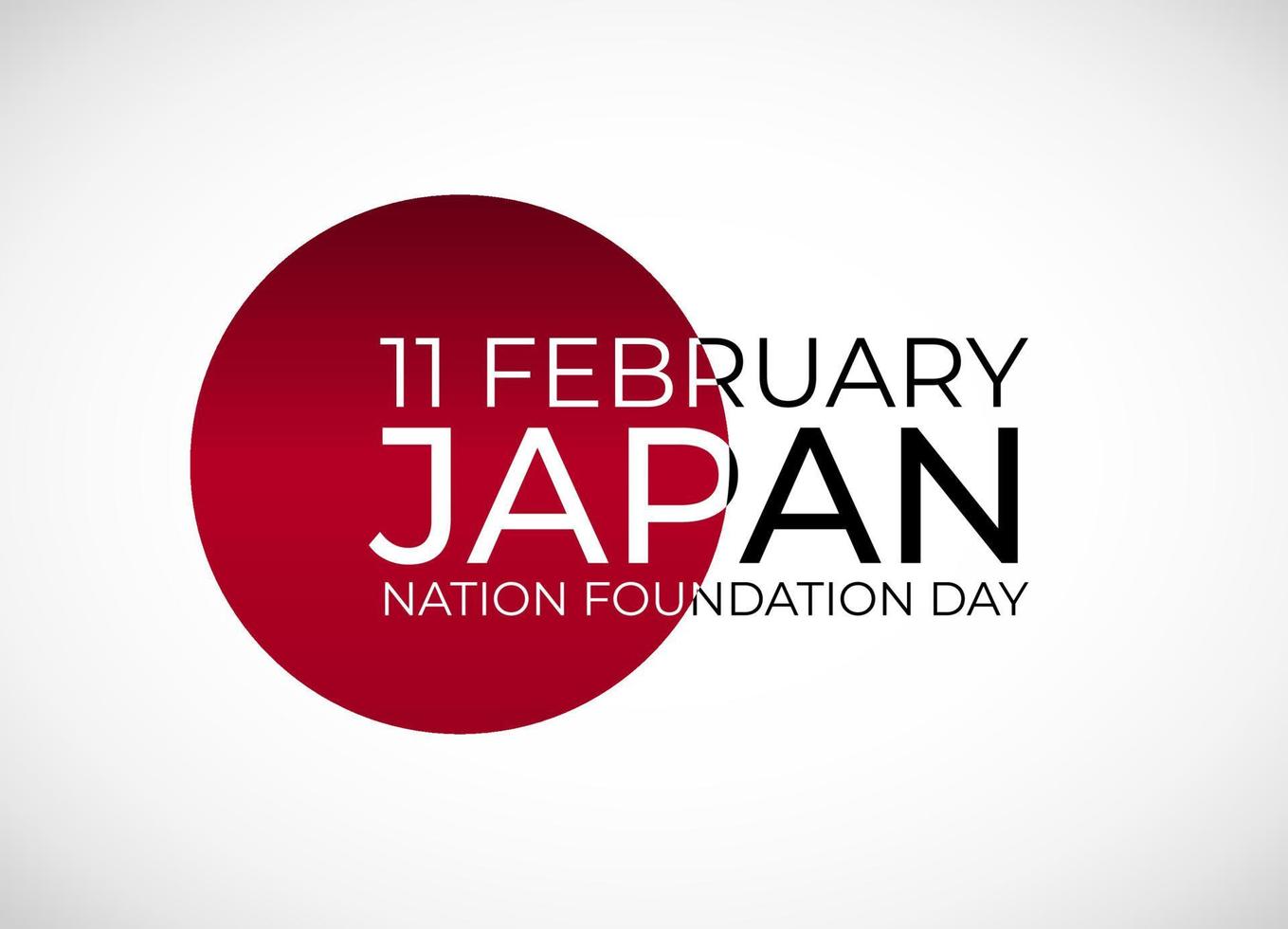 11 février fond de la journée de la fondation de la nation du japon vecteur