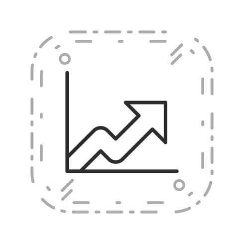 Icône de vecteur de croissance