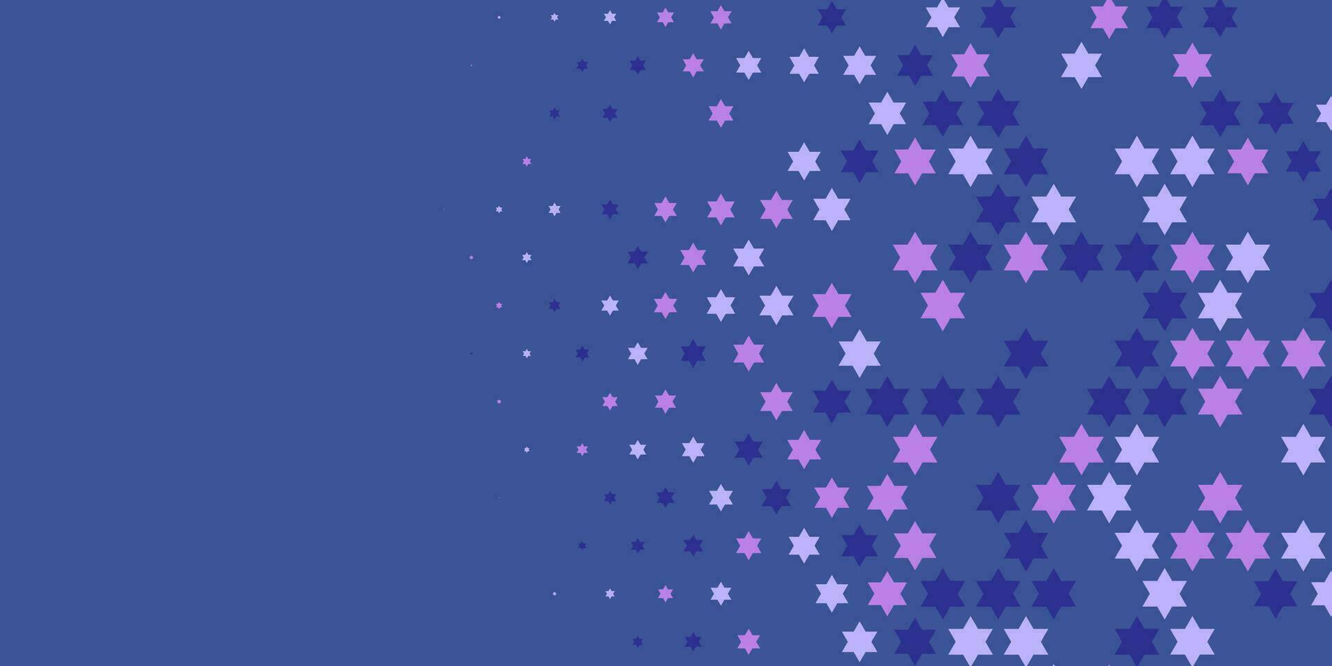 étoiles large bannière deux Couleur abstrait illustration Contexte magnifique fond d'écran de coloré multi tailles étoiles vecteur