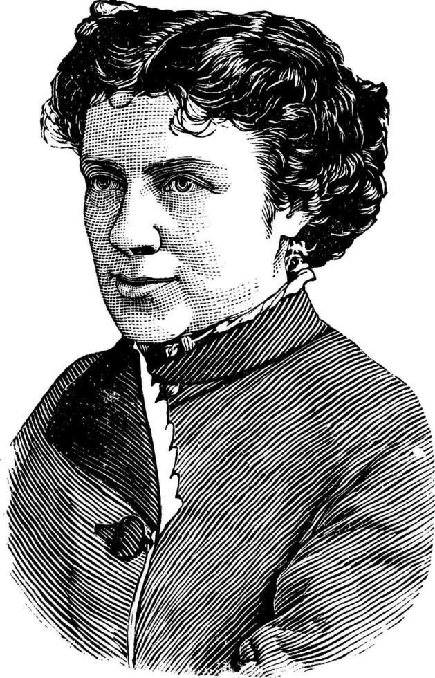 Anna e. Dickinson, ancien illustration vecteur