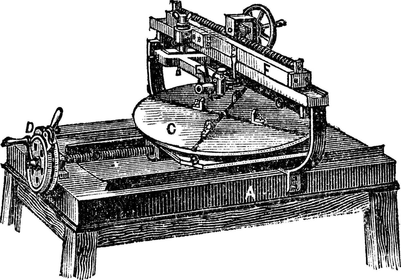 gravure machine ancien gravure vecteur