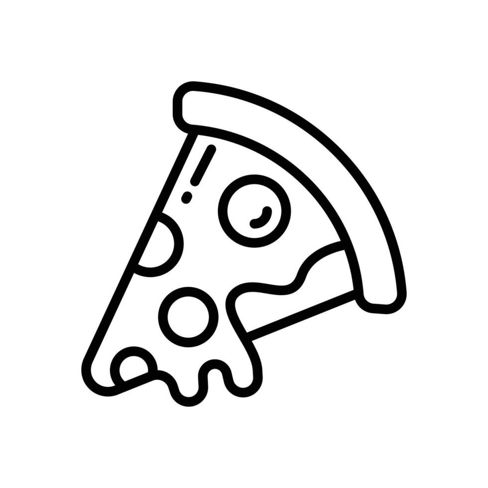 Pizza icône. vecteur ligne icône pour votre site Internet, mobile, présentation, et logo conception.