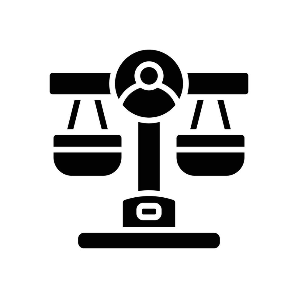 Justice icône. vecteur glyphe icône pour votre site Internet, mobile, présentation, et logo conception.