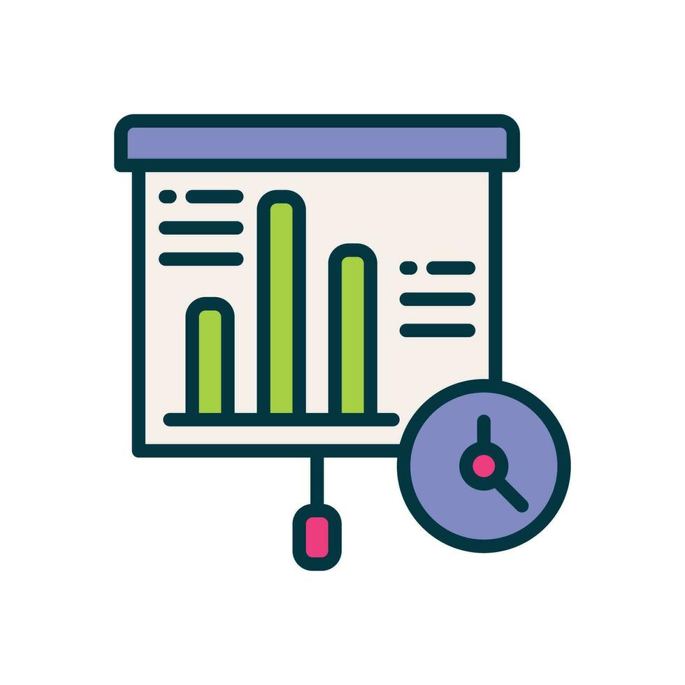 une analyse icône. vecteur rempli Couleur icône pour votre site Internet, mobile, présentation, et logo conception.