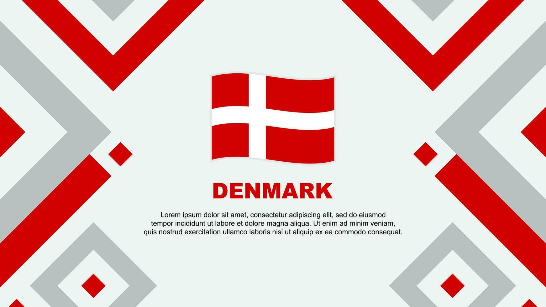 Danemark drapeau abstrait Contexte conception modèle. Danemark indépendance journée bannière fond d'écran vecteur illustration. Danemark modèle