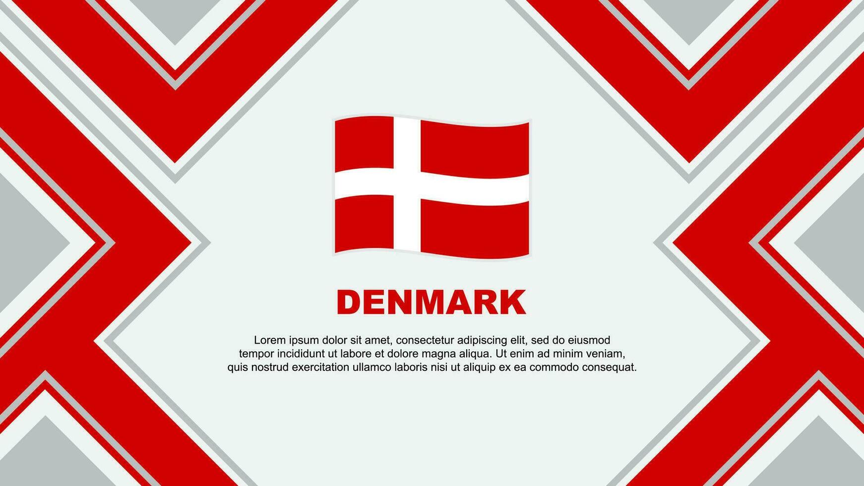 Danemark drapeau abstrait Contexte conception modèle. Danemark indépendance journée bannière fond d'écran vecteur illustration. Danemark vecteur