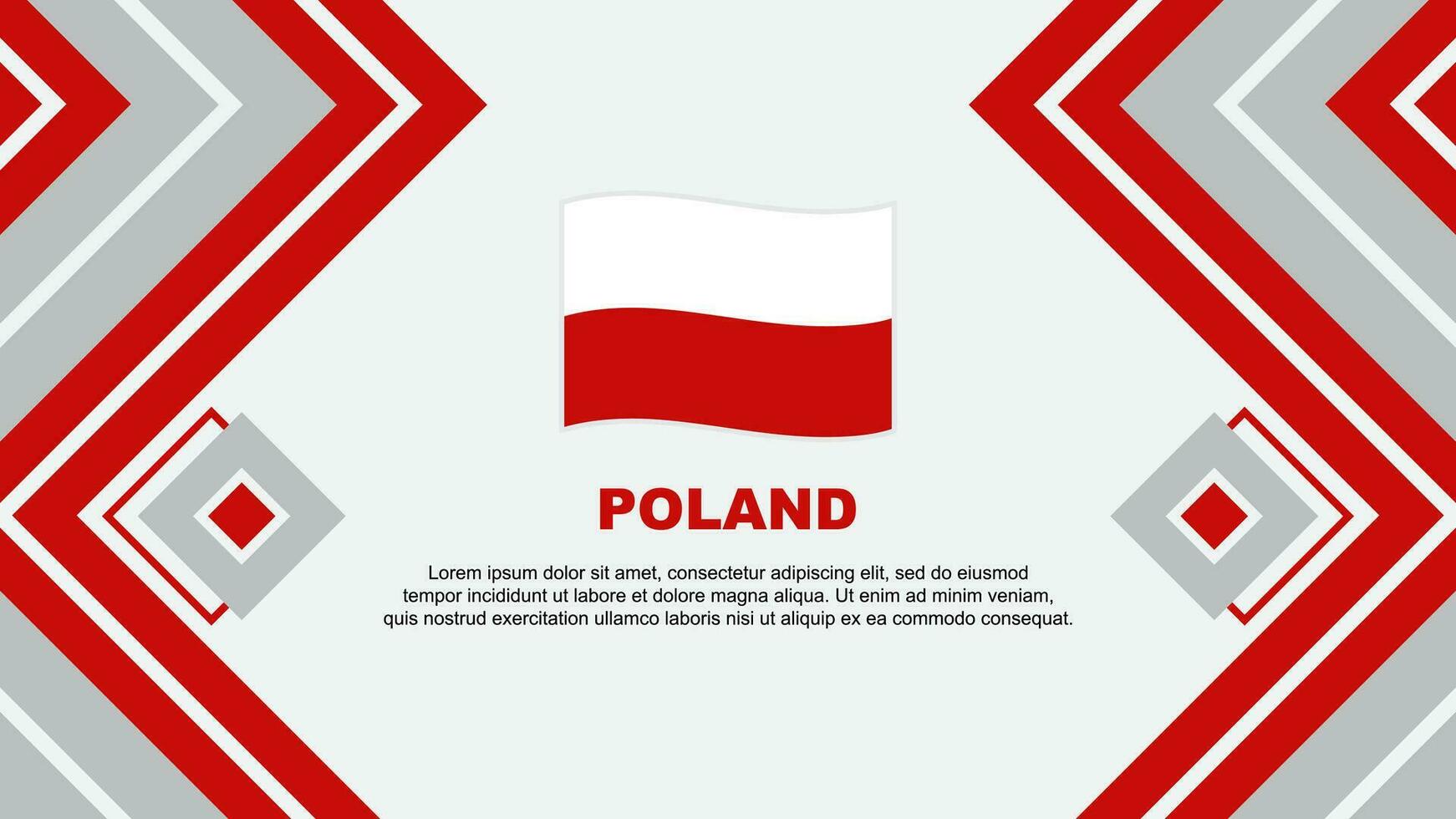 Pologne drapeau abstrait Contexte conception modèle. Pologne indépendance journée bannière fond d'écran vecteur illustration. Pologne conception