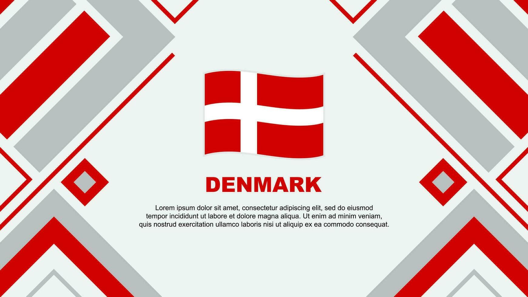 Danemark drapeau abstrait Contexte conception modèle. Danemark indépendance journée bannière fond d'écran vecteur illustration. Danemark drapeau