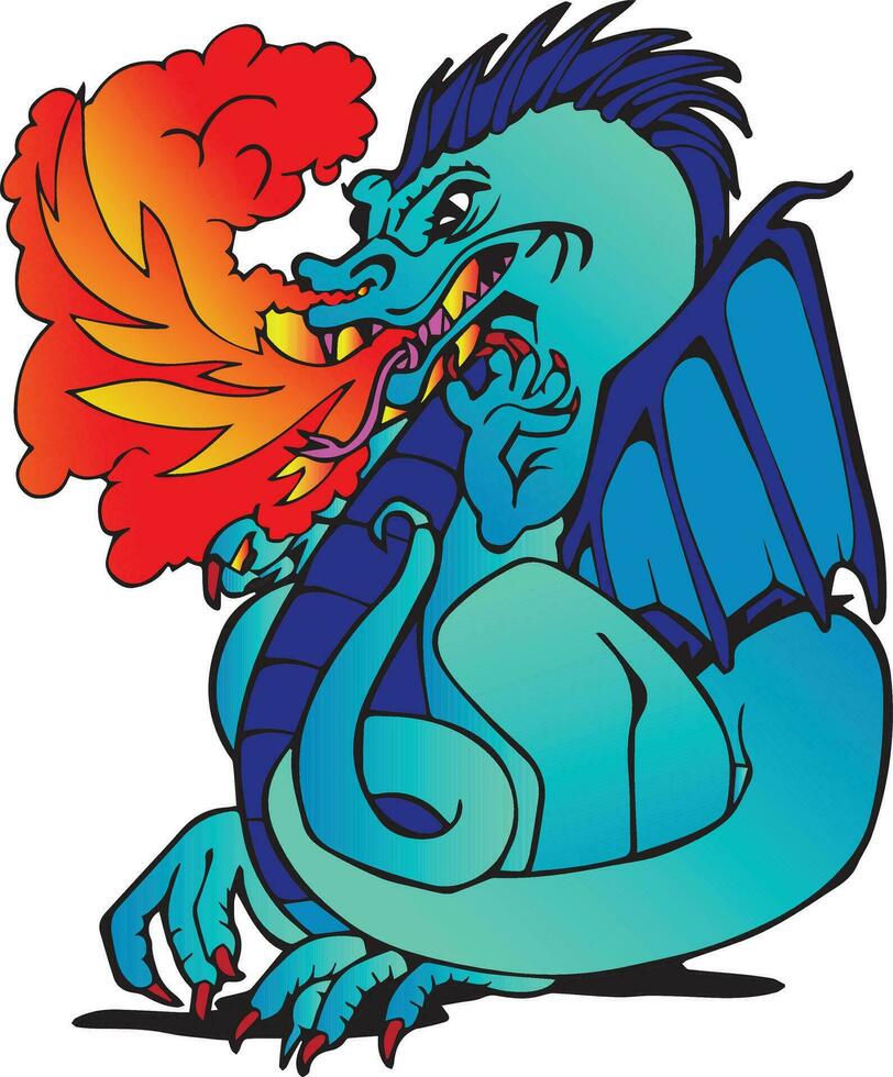 Couleur vecteur dragon