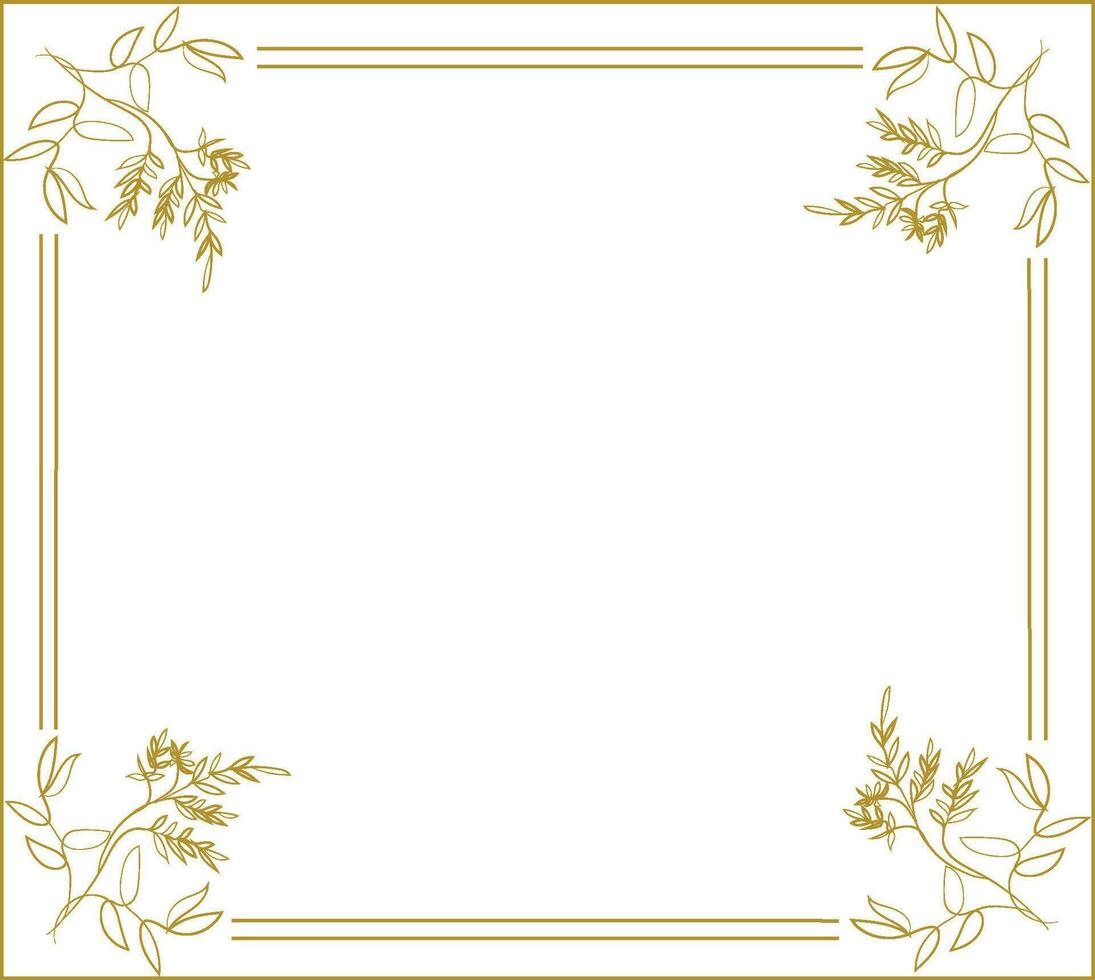 Cadre avec fleurs luxe noir floral rectangle coin certificat page vecteur