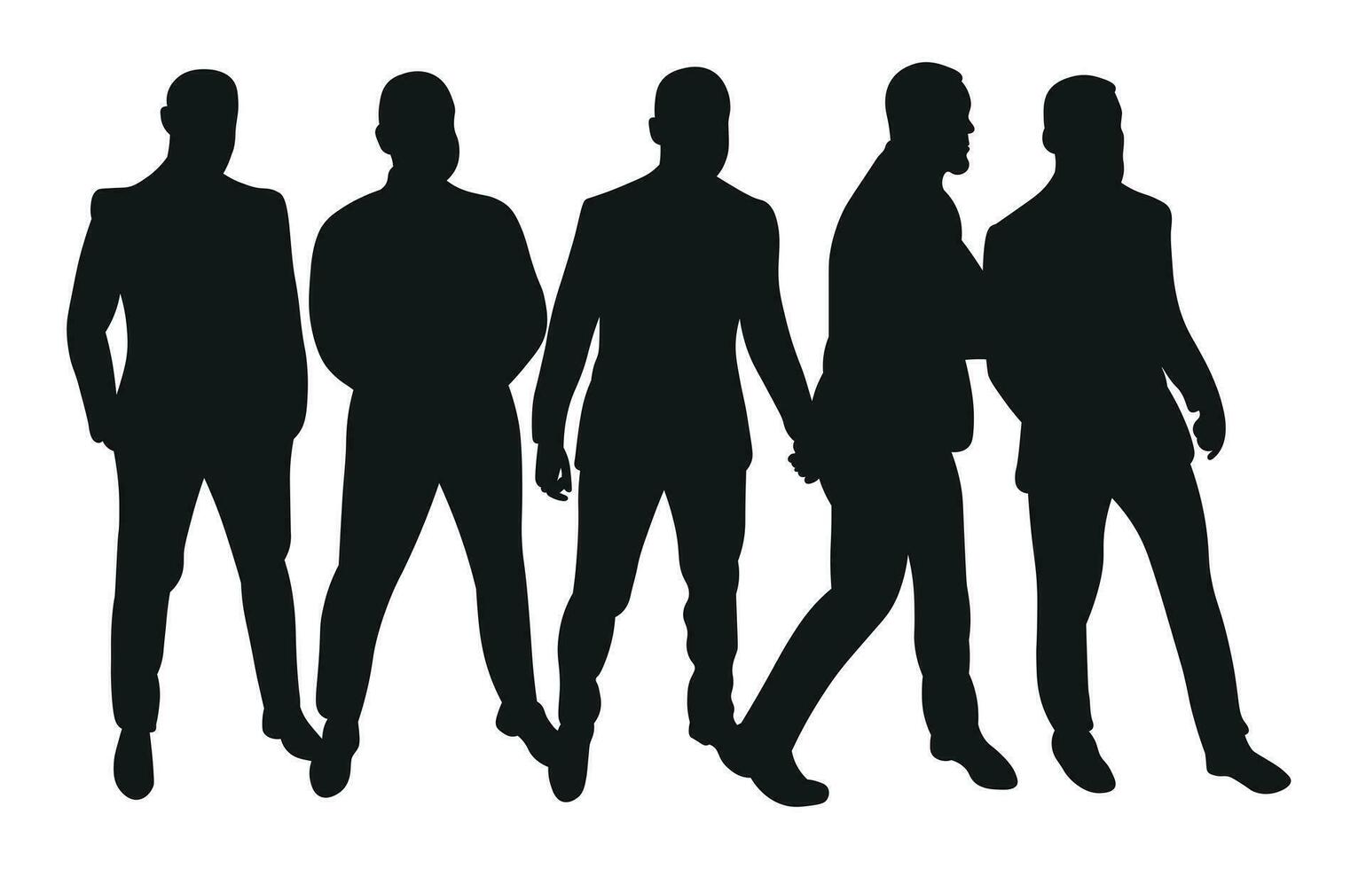 image Masculin silhouettes. personnes, humain, personne, homme, Hommes, gars, garçon. vecteur