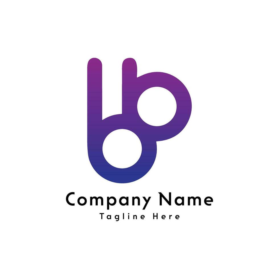 bb lettre logo conception icône vecteur