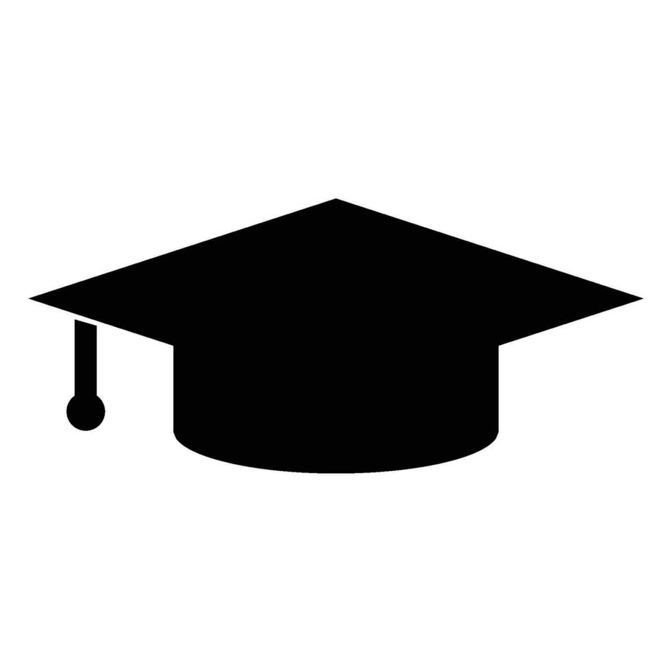 icône de vecteur de chapeau de graduation