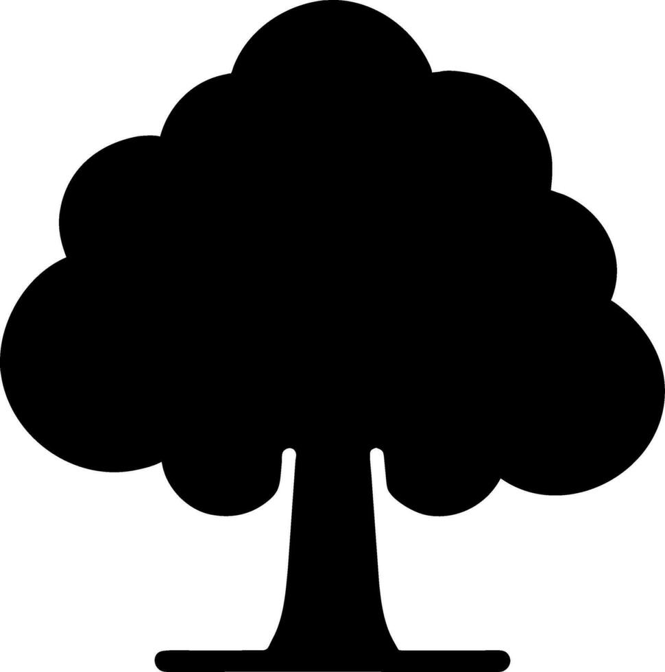 arbre, silhouette, vecteur, illustration vecteur