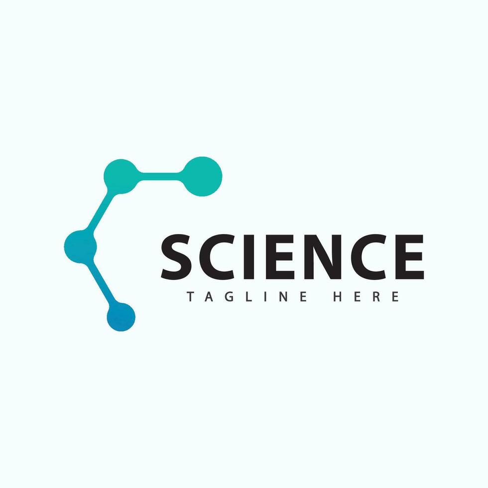molécule logo icône modèle pour science marque identité. vecteur