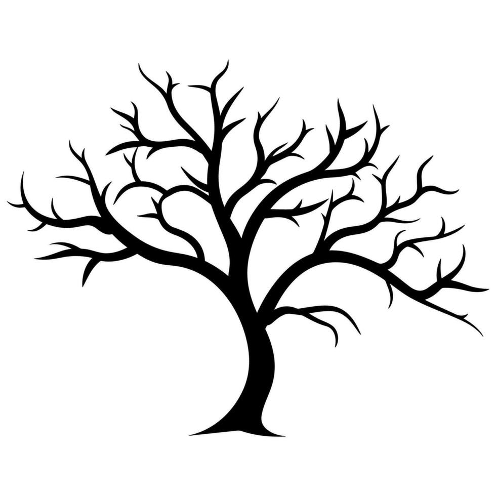 une branche arbre sans pour autant feuilles vecteur silhouette clipart gratuit