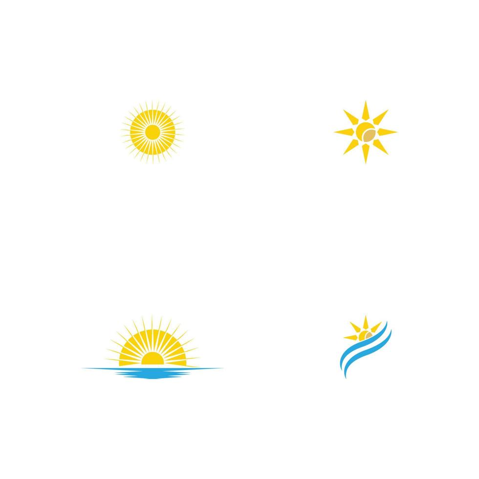 icône d & # 39; illustration vectorielle soleil vecteur