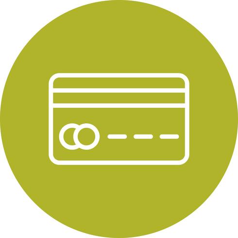 Icône de carte de crédit de vecteur
