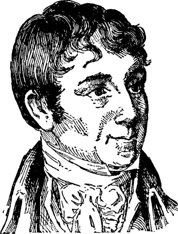 Charles b. brun, ancien illustration vecteur