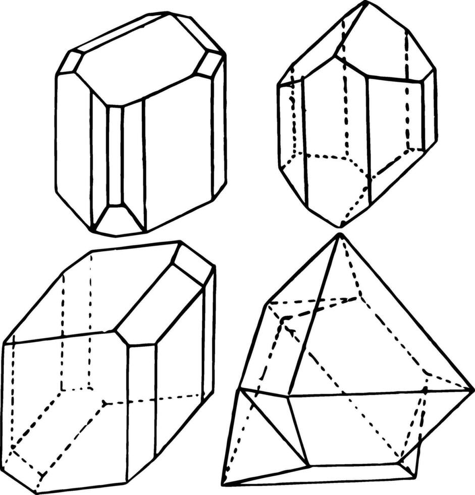 triclinique ancien illustration. vecteur