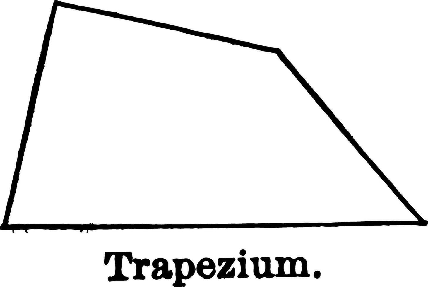 trapèze ancien illustration. vecteur