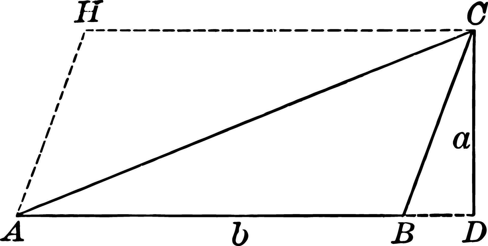 zone de une Triangle ancien illustration. vecteur