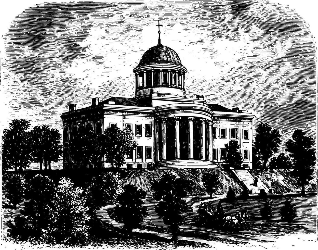 Missouri Etat Capitole ancien illustration vecteur
