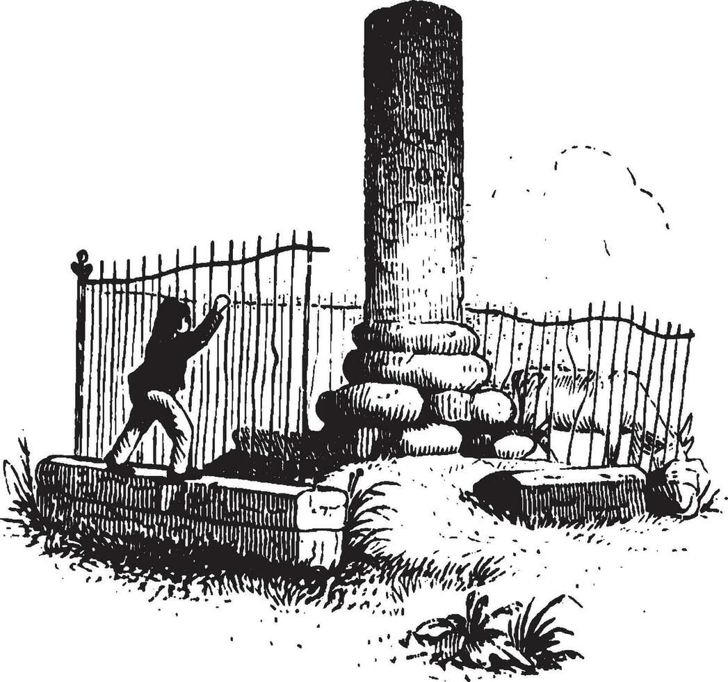 de Wolfe monument,ancien illustration vecteur