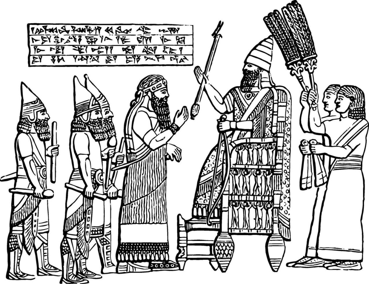 pharaon culte, ancien illustration. vecteur