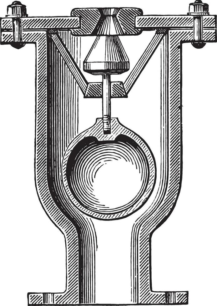 succion tasse, ancien gravure. vecteur