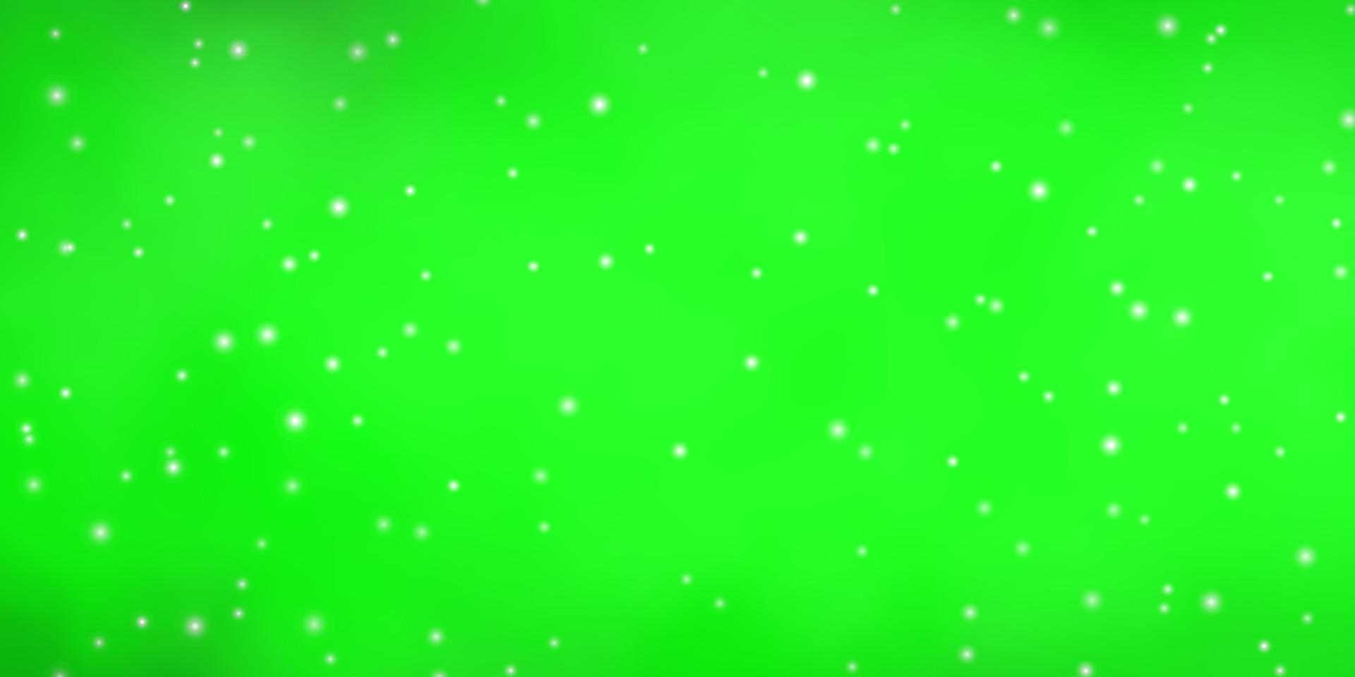 modèle vectoriel vert clair avec des étoiles abstraites.