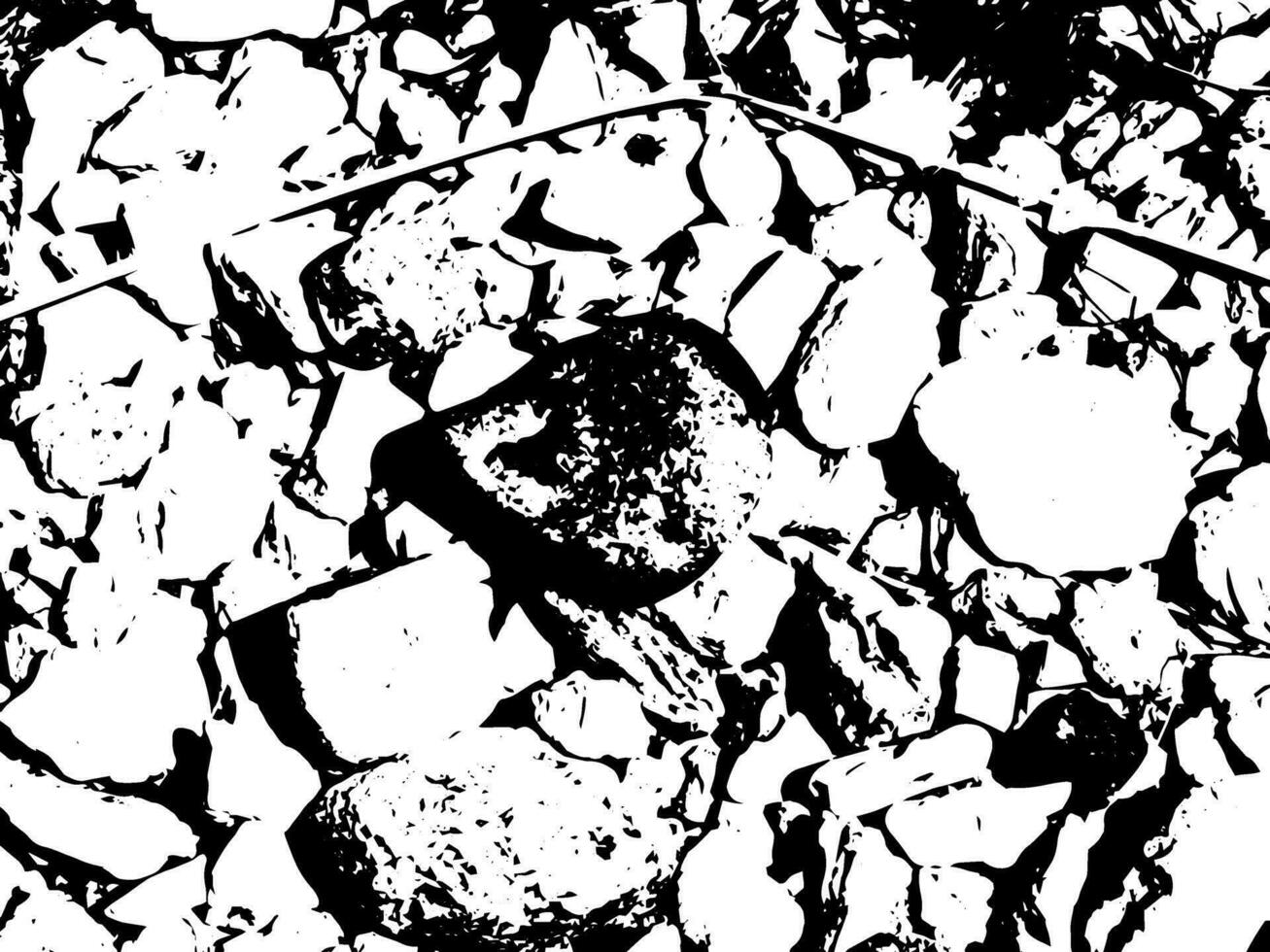 texture vectorielle fissurée rustique avec de nombreuses fissures et rayures. fond abstrait. surface cassée et endommagée. vecteur