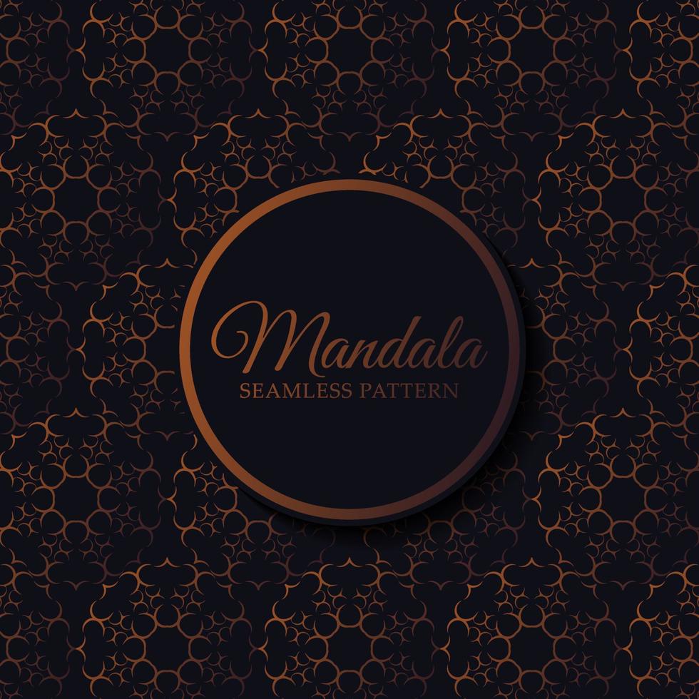 modèle de modèle sans couture mandala de luxe vecteur