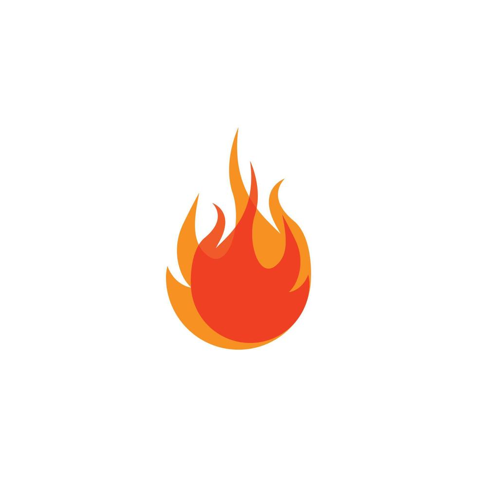 icône de flamme de feu et illustration vectorielle de symbole vecteur