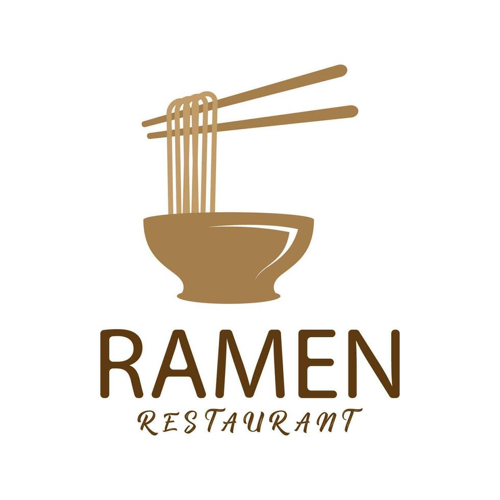 ramen illustration logo vecteur