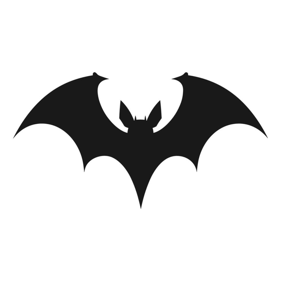 une vampire chauve souris vecteur silhouette gratuit isolé sur une blanc Contexte