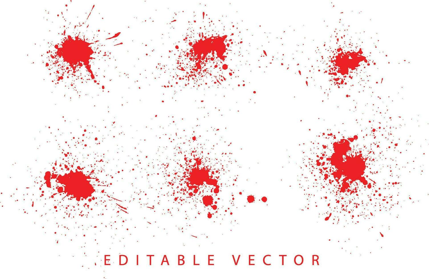 éclaboussure collection de du sang peindre laissez tomber Contexte vecteur