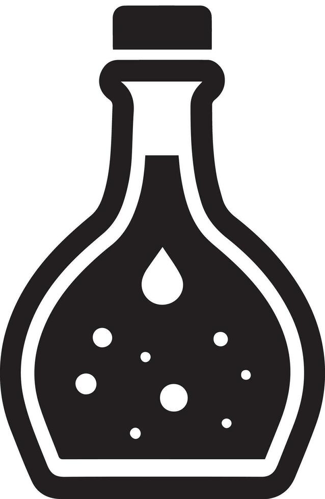 Facile silhouette conception de bouteille, pot icône, Stock vecteur, logo isolé sur blanc Contexte vecteur