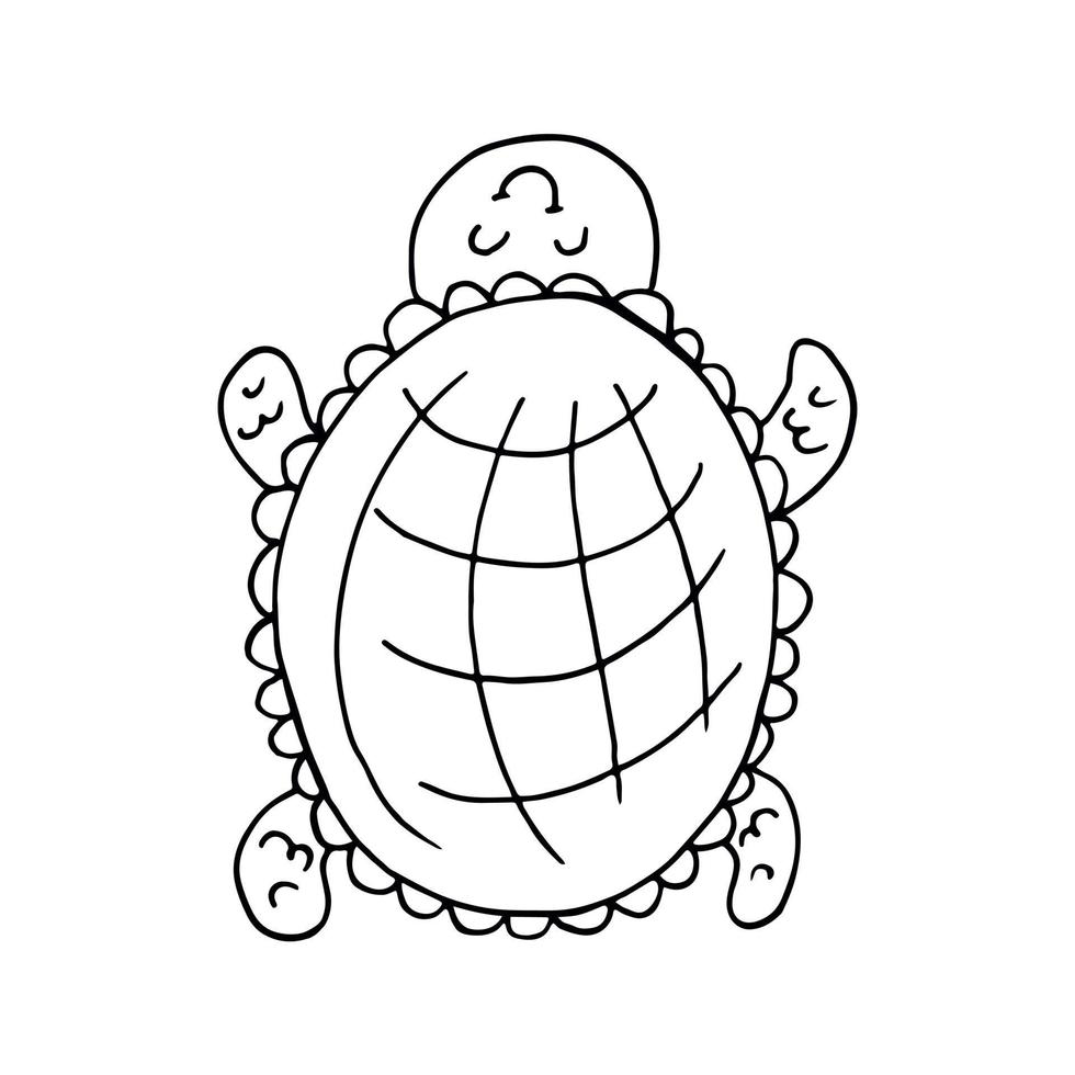 icône dans le style de dessin à la main. illustration de la doublure. collection de dessins sur le thème marin vecteur