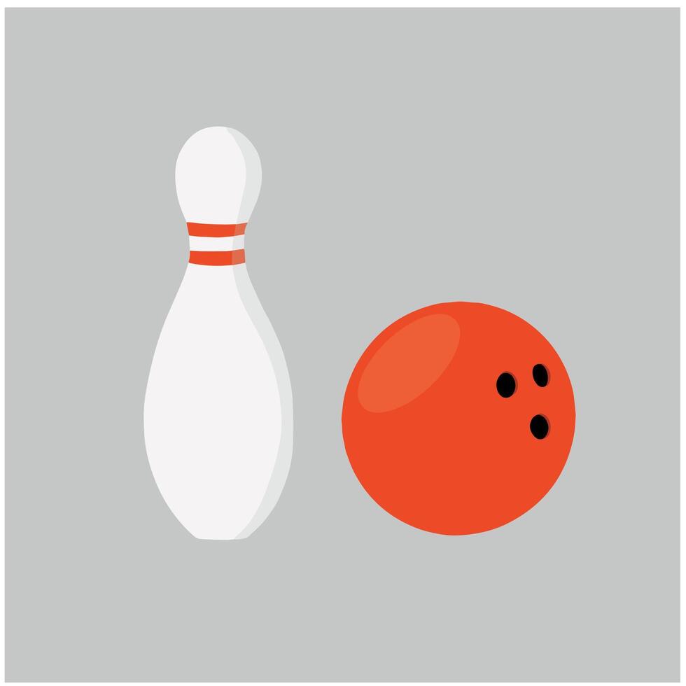 bowling épingle et Balle vecteur illustration