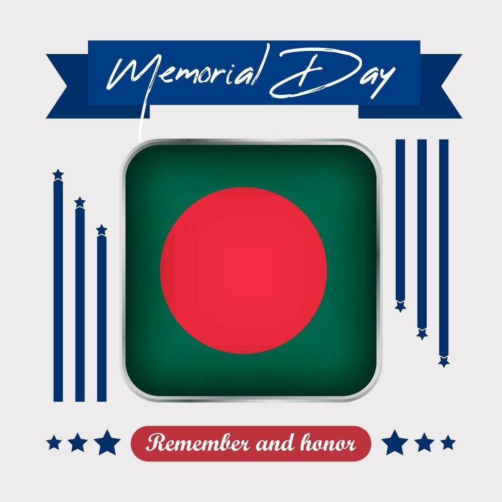 bangladesh Mémorial journée vecteur illustration
