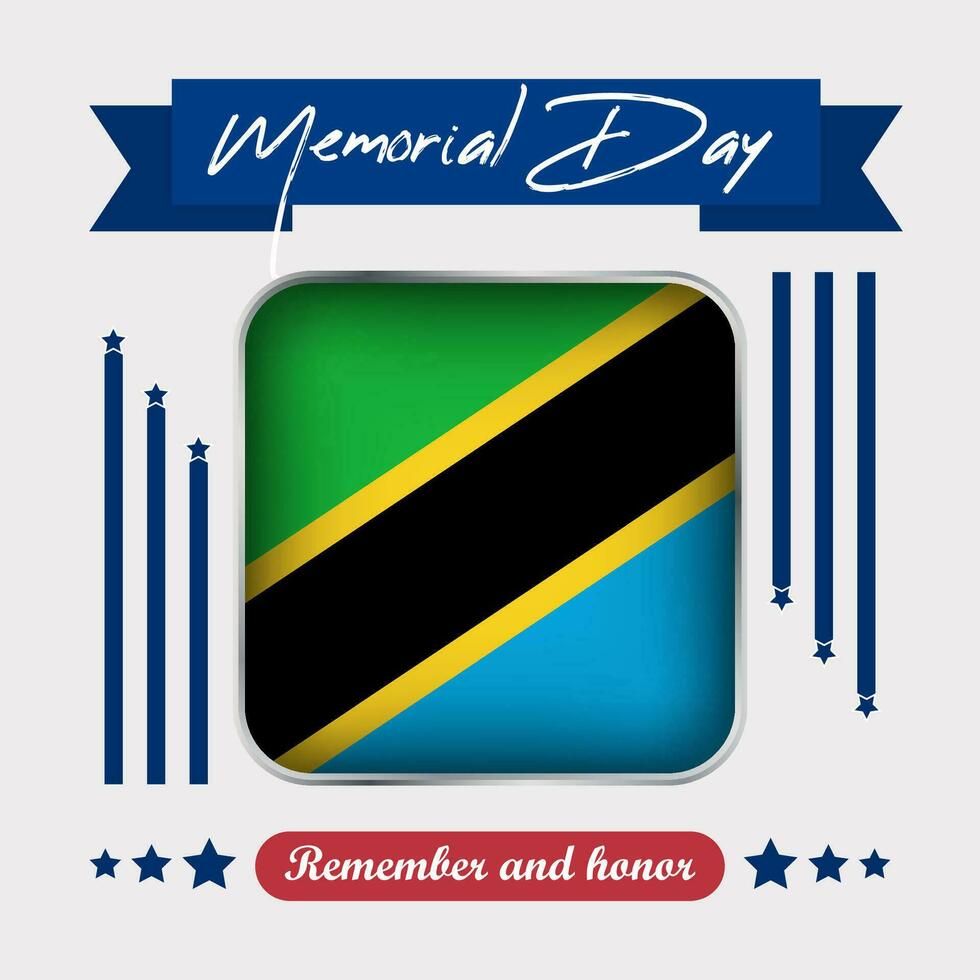 Tanzanie Mémorial journée vecteur illustration