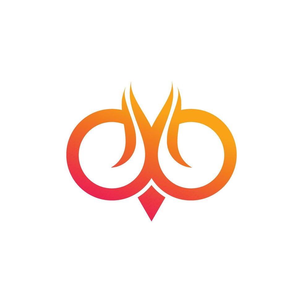 hibou logo conception vecteur icône idée avec Créatif concept