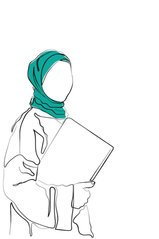 arabe femmes dans entreprise centre. vecteur
