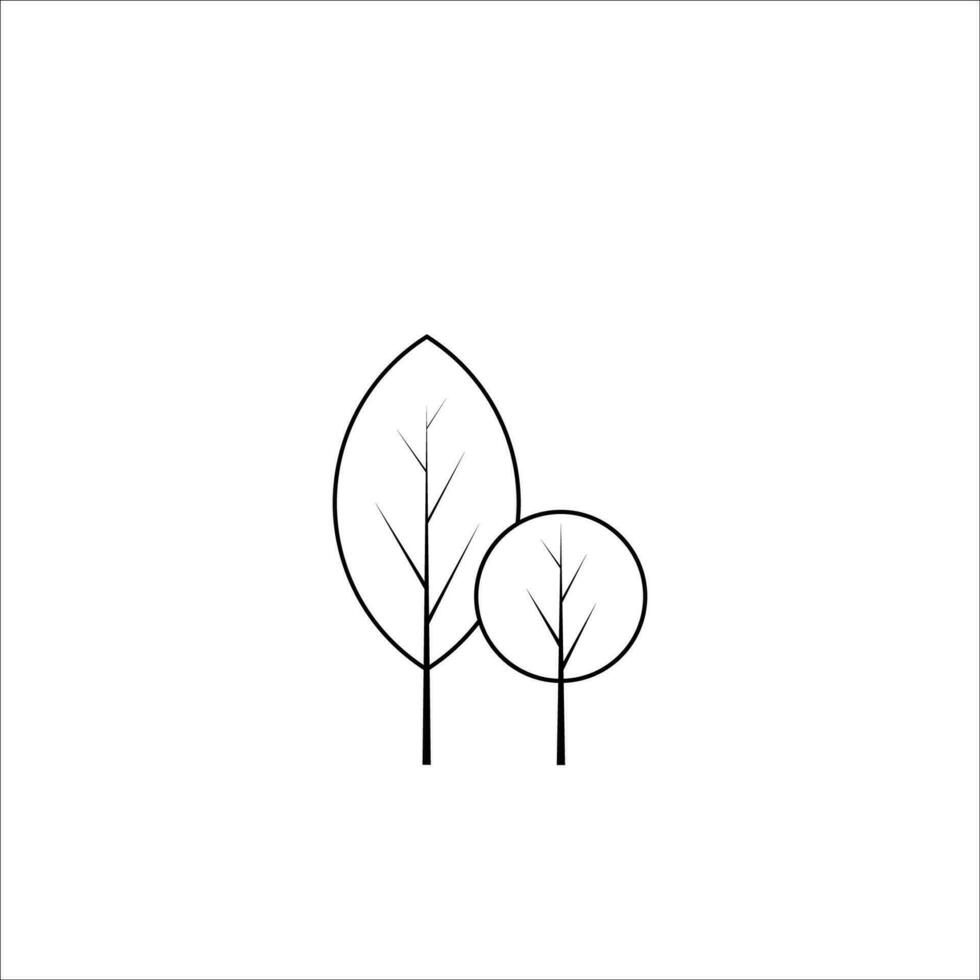 arbre icône Stock vecteur illustration