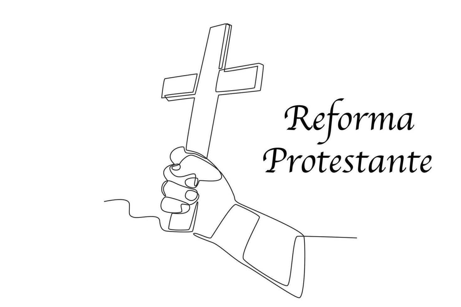 une concept de le protestant réformation vecteur